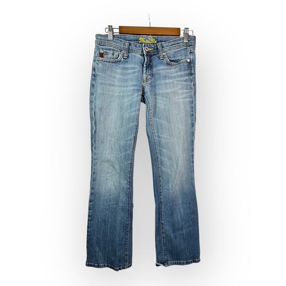 Miss Me Womens size 28 Flare Leg Y2K JP4193NE Gatsby Denim Jeans - Picture 1 of 11